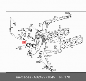 MERCEDES BENZ C117 CLA (2013>) 8*3,2*14,4 A0249971045 MERCEDES BENZ