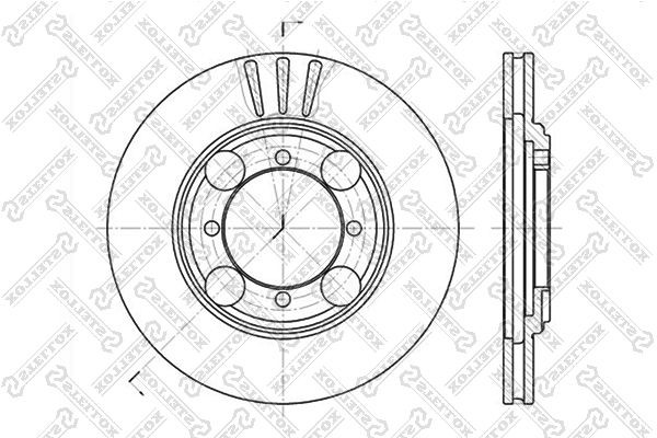 диск тормозной передний!\ Hyundai Elantra/Lantra 1.6-2.0/1.9TD 90> 6020-3401V-SX STELLOX