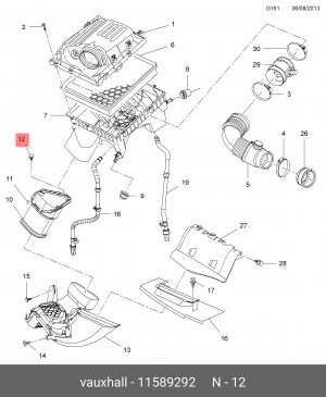 Пистон CHEVROLET Cruze (12-),Aveo (12-) крепления подкрылка OE 11589292 GENERAL MOTORS