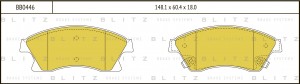 Колодки тормозные дисковые передние CHEVROLET Aveo/Cruze 09- BB0446 BB0446 BLITZ