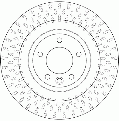 Диск тормозной задний RANGE ROVER SPORT (LW) (4/13- ) DF6528S DF6528S TRW
