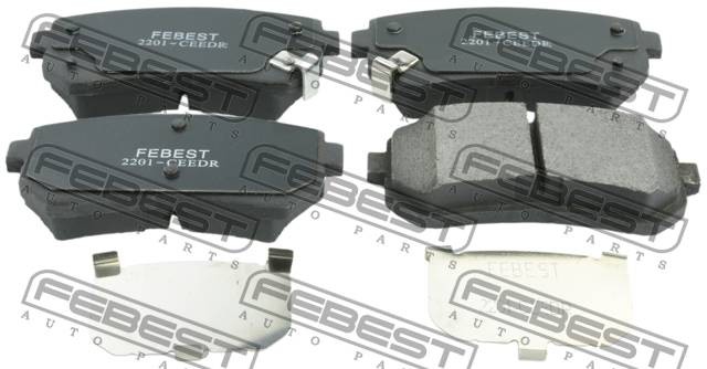 Колодки задние HYUNDAI IX35/TUCSON 10MY 2009- 2201-CEEDR 2201-CEEDR FEBEST
