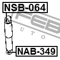 Втулка амортизатора NISSAN NAVARA SPN MAKE D40M 2005.05- NSB-064 NSB-064 FEBEST