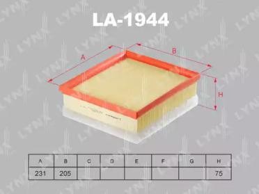 фильтр воздушный!\BMW F20/F21/F30/F31 1.6/1.2D 10> LA-1944 LYNXAUTO