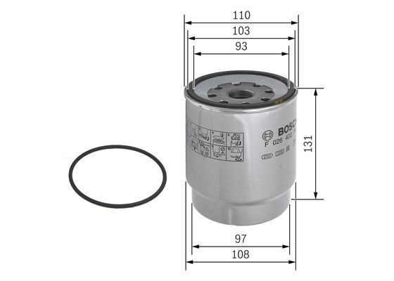 Фильтр топливный грубой очистки RVI Kerax, Magnum, Premium Distribution/Route/La F026402794 BOSCH