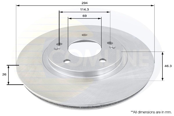 Диск тормозной ADC1050V COMLINE