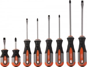 набор отвёрток! ROUND GRIP стержневые 8пр.\ 975008 OMBRA