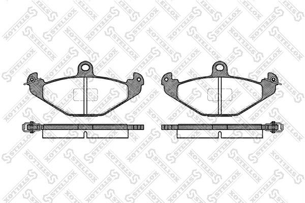 колодки дисковые задние!\ Renault Laguna 93-01/Safrane 92-00/Espace 96-98/R21 86 356-000B-SX STELLOX