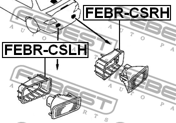 Рамка противотуманной задней фары FEBR-CSRH FEBR-CSRH FEBEST