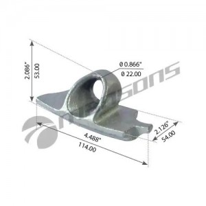 MAN/MB/VOLVO/SCANIA/BPW Промежуточная плита, трилекс 04.300.001 MANSONS