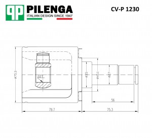 ШРУС ВНУТРЕННИЙ (КПП VAZ 21809/21827) CV-P1230 CV-P1230 PILENGA