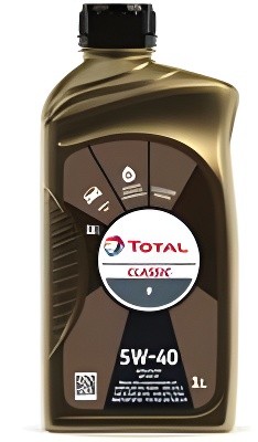 Масло моторное полусинтетическоеическое Total CLASSIC 9 5W-40 1л (164796) 213730 213730 TOTAL