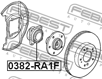 Ступица 0382-RA1F 0382-RA1F FEBEST