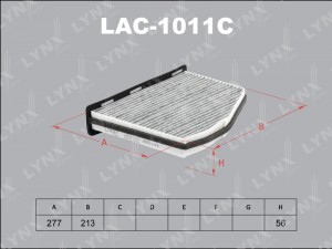 VW GOLF V/ AUDI A3 [8P1] УГОЛЬНЫЙ LAC-1011C LYNXAUTO