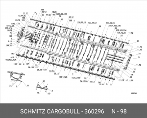 Пластина крепления корзины Schmitz 360296 SCHMITZ CARGOBULL