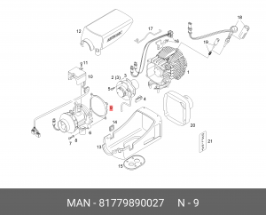Уплотнение 81779890027 MAN