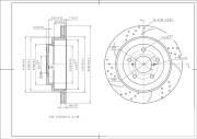 Диск тормозной AVANTECH задний левый (перфорированный) BR1804S AVANTECH