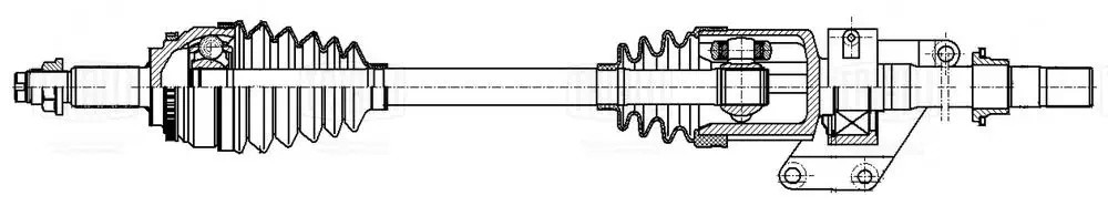 Привод передний правый AR 2710 TRIALLI