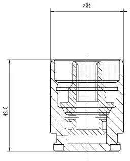 Поршень суппорта Kia Picanto (04-) зад. d=34мм (до 2005г.) (RCF 032112) RCF 032112 TRIALLI