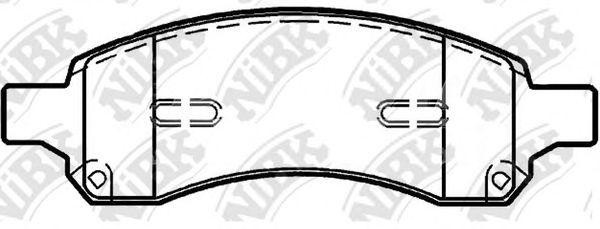 Колодки тормозные CHEVROLET Colorado (09-12),Trailblazer (06-09) передние (4шт.) PN0517 NIBK