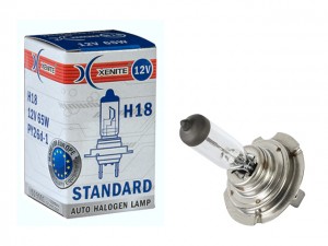 лампа! галогенная H18 PY26d-1 12V 65W 3200К STANDARD\ 1007147 XENITE