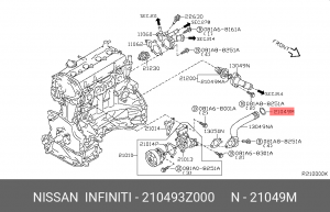 КОЛЬЦО 21049-3Z000 NISSAN