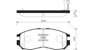 Колодки тормозные дисковые Mitsubishi Galant 1.8-2.0TD 87-96/Space Wagon 91-98 S SP1134 SANGSIN