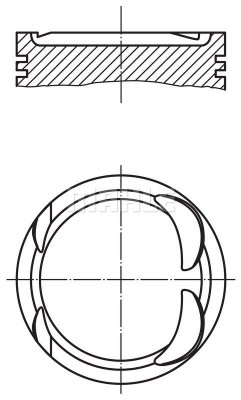 Поршнекомплект 001 PI 00163 000 MAHLE KNECHT
