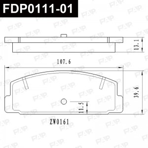 FDP0111-01 колодки дисковые! задние\ Mazda 626 GF/GW 97-02 FDP0111-01 FAP