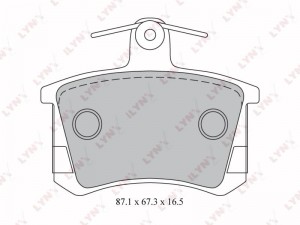 Колодки тормозные дисковые задние BD-1208 LYNXAUTO