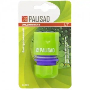 Соединитель для шланга 1/2" быстросъемный пластиковый PALISAD 66135 PALISAD