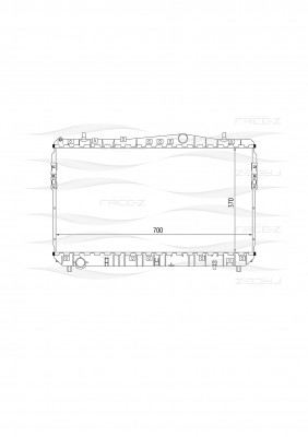 Радиатор CHEVROLET Lacetti/Nubira 05- KK0129 KK0129 FREE Z