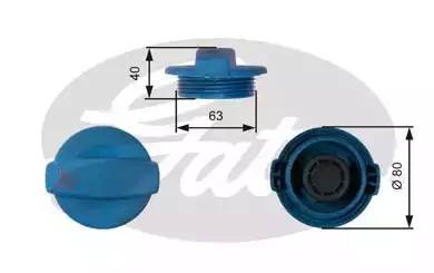 Крышка радиатора RC237 (7410-30082) RC237 GATES
