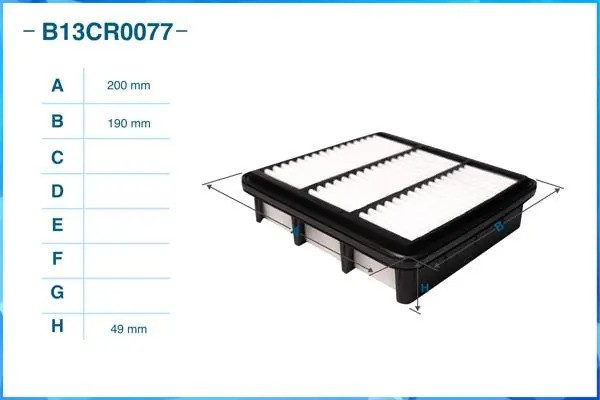 Фильтр воздушный B13CR0077 B13CR0077 CWORKS