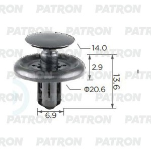КРЕПЛЕНИЕ ОБШИВКИ TOYOTA CAMRY 00> P370333A PATRON