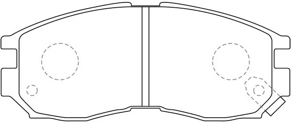 колодки дисковые передние!\ Mitsubishi Galant 1.8-2.0TD 87-96/SpaceWagon 91-98 BP23271 SB NAGAMOCHI