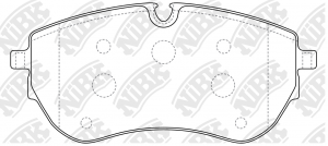 Колодки тормозные VW Amarok (11-) передние (4шт.) NIBK PN0737 NIBK
