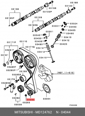ШЕСТЕРНЯ MD124762 MD124762 MITSUBISHI