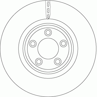 Диск тормозной передний JAGUAR XF 08-15 DF6223S DF6223S TRW