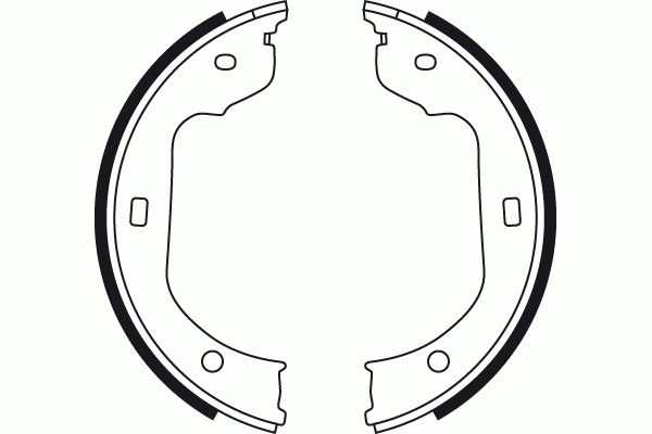 Колодки барабанные BMW 5 E60, 7 E65, F01, X3 E83, X5 E53, E70, VW TOUAREG (7L_)  GS8478 TRW