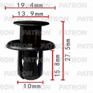 КРЕПЛЕНИЕ БАМПЕРА MAZDA 323 (BJ) (1998-2002)/CX 9 (2007>) P370162 PATRON