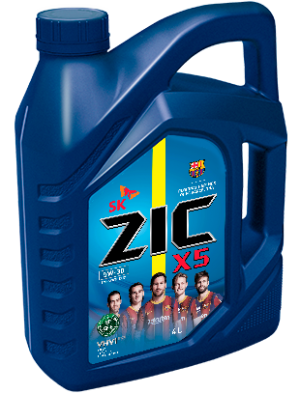 Масло моторное ZIC X5 SP/GF-6 5W30 п/синт.4л 162621 ZIC