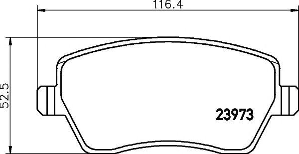 2397301 колодки дисковые передние!\ Nissan Micra/Note, Renault Clio/Logan/Duster 2397301 TEXTAR