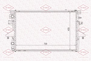 Радиатор охлаждения VW Transporter 03- TGA1085 TGA1085 TATSUMI