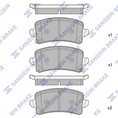Тормозная колодка SP2692 SP2692 SANGSIN