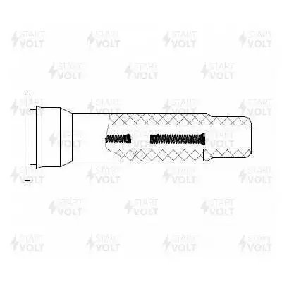 Наконечник катушки зажигания STC 0818 START VOLT