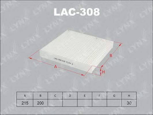 Фильтр салона LAC-308 LYNXAUTO