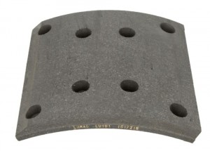 накладки торм.БЕЗ ЗАКЛЕП.1-рем!(410x183) 18.3 (93059 8x18 64)\MAN,MB,Pegaso,RVI, 194951010110 LUMAG