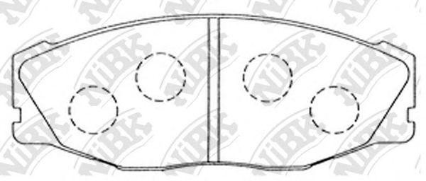 Колодки тормозные дисковые TO Comfort GS130/YS130 91-95, Crown GS130G/H/MS130 PN PN1157 NIBK