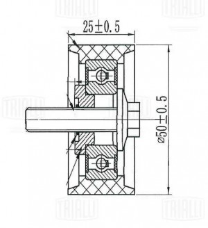 Ролик ГРМ для а/м Geely Coolray (19-) 1.5i (опор.) (CM 6498) CM 6498 TRIALLI